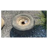 2 IMPLEMENT WHEELS/TIRES, 5 HOLE, 215/75R-14