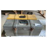 2 PLASTIC TOOLBOXS, 26 INCHES LONG