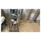 CLARKE MIG WELDER UNIT ON CART, WITH ARGON TANK