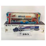 TOY TANKER TRUCKS - UNION AND CLARK