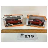 1:32 SCALE JADA 72 CHEVY CHEYENNE AND 69 CHEVY