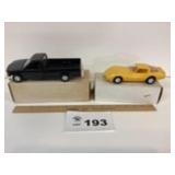 PLASTIC CARS TRUCK AND CORVETTE