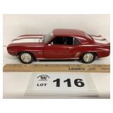 1:18 SCALE - ERTL 1969 CHEVY CAMARO