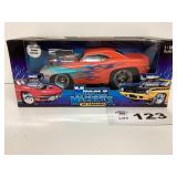 1:18 SCALE - MUSCLE MACHINES 69 CAMARO - TOO HOT
