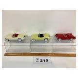 DIE CAST CONVERTIBLE CARS WITH CASES