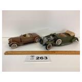 DIE CAST CONVERTIBLES MISSING WHEELS