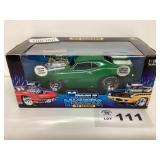 1:18 SCALE - MUSCLE MACHINES 69 CAMARO - TOO HOT