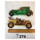 OLD TIME CAR WALL HANGINGS - PLASTIC
