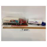 DIE CAST METAL/DURABLE PLASTIC TRACTOR / TRAILER