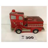 FIRE TRUCK CERAMIC COOKIE JAR