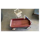 CHILDS WAGON, DOLL HIGHCHAIR