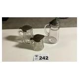 GLASS SYRUP DISPENSERS-large dispenser cracked