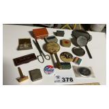 MIRRORS, COMPACTS, BELT BUCKLE, SEWING KIT, T
