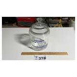 UNCLE TOMS PEANUT JAR 12" chip on jar rim