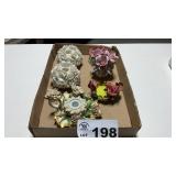 FLOWERED CANDLE HOLDERS