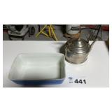 HALL CASSEROLE PAN, TEA KETTLE