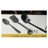 ENAMEL WARE SPATULA, DIPPERS