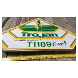 DIFFERENT SIDED TROJAN FIBERBOARD SIGNS
