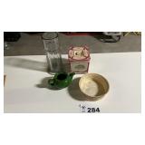 BISQUIT JAR, TEAPOT no lid, HEISEY TALL JAR