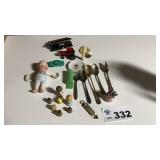 THIMBLES, SPOONS, TOYS, OPERA GLASSES