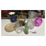 BOTTLES  VASES, PLANTERS, JAR