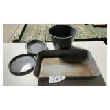 GRANITEWARE PANS, BUCKET
