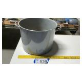 ENAMEL WARE POT, 13 INCH DIAMETER, 10 TALL