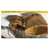 BASKETS WITH PLASTIC EGGS
