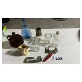 OLD BOTTLES, KITCHEN ITEMS