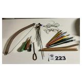 QUILLS, HAT PINS, SHOE HOOKS, KNITTING NEEDLES,