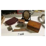 MANICURE SET, FAN, DRESSER MIRROR, PEN SET, C