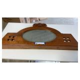 WALL HANGING MIRROR SHELF, 18 x 36, DANAGED