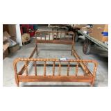BED FRAME, JENNY LIND STYLE, SPOOL TURNED OR