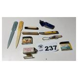 LETTER OPENERS, LIGHTERS, KNIVES