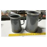 ENAMEL PITCHERS, 2 QUART, 4 QUART