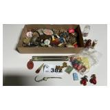 PINS, BEADS, WATCH, TOYS, MISC