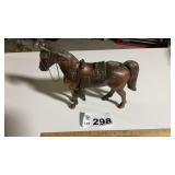 BRASS HORSE 10" tall