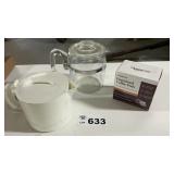 PYREX CLEAR PERCULATOR, PLASTIC PERCULATOR