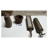 SCALE, OLD COW BELL, no dinger, CAST IRON POT