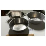 ALUMINUM, STAINLESS STEEL PANS