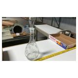 GLASS DECANTER, 15 INCHES TALL