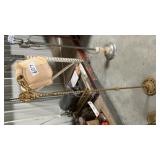 BRASS COLORED FLOOR LAMP