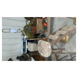 FLOOR LAMP, FOLDING STOOL