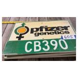 METAL DOUBLE SIDED SOYBEAN SIGNS