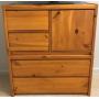 Wood Clothes Cabinet 2 pieces