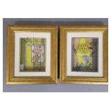 2 Jean-Pierre Weill vitreographs: 3 dimensional