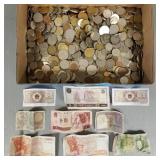 Lg Gp foreign coins & currency
