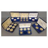 6 National Collector Mint replica coin sets