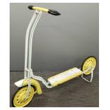Vintage steel kick scooter w/ pinstriping 37"L