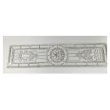 Antique beveled & leaded glass window 70"x 16 3/4"